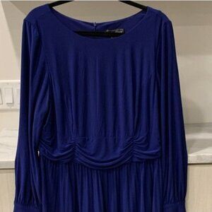 NWOT Jessica Howard Accordion Pleat Royal Blue Dress
